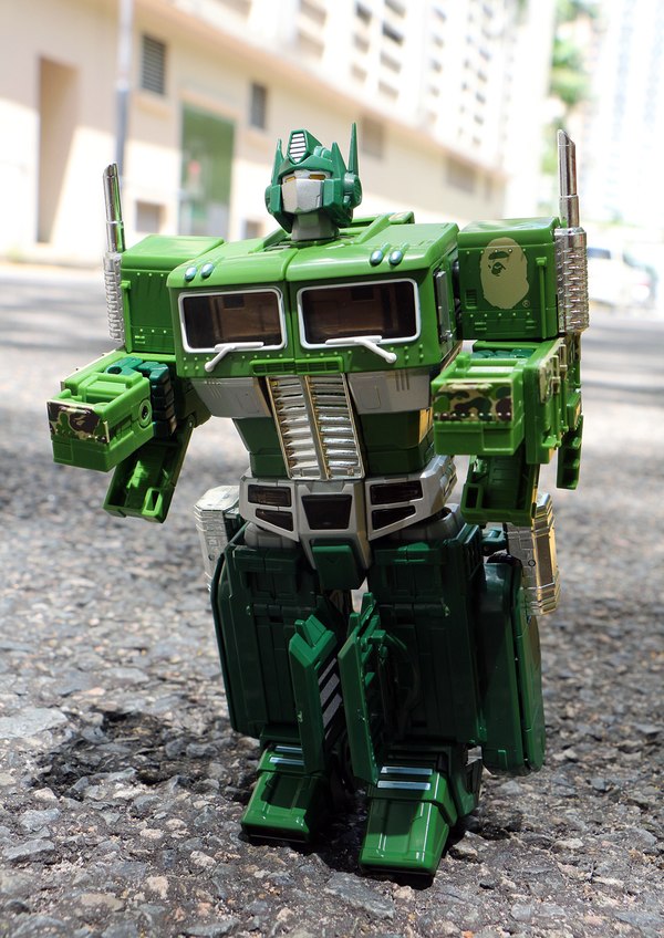 New Images Bathing Ape Masterpiece MP 10 Convoy Bape Version Green Redeco Figure  (13 of 18)